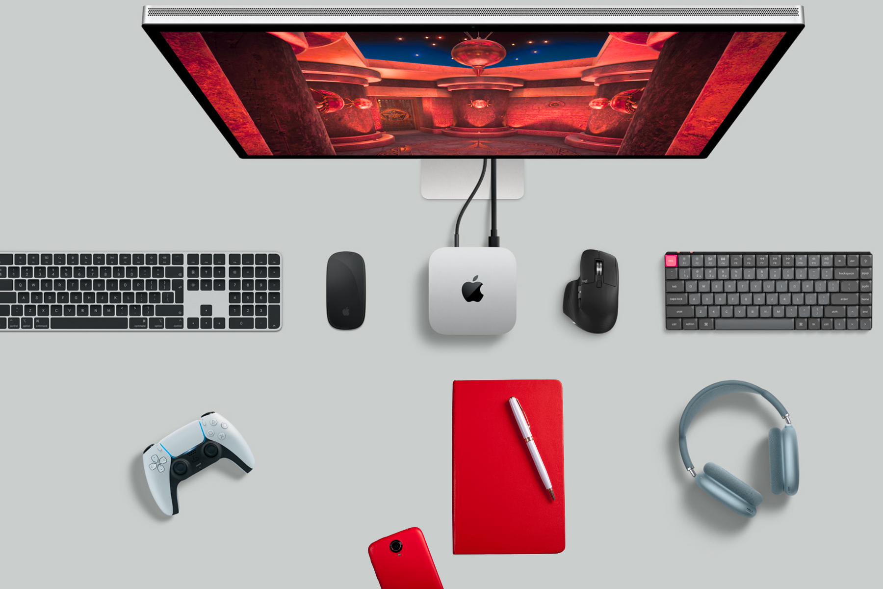 image showing mini pc and clutter free working station