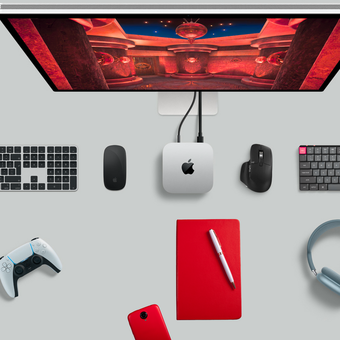 image showing mini pc and clutter free working station