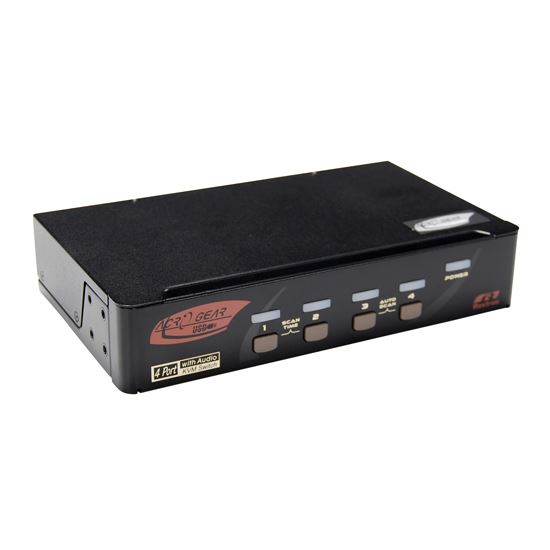 REXTRON 4 Port HDMI USB KVM Switch with Audio. USB Console. Full HD (1920x1080). 7.1 Channel High Definition Audio.