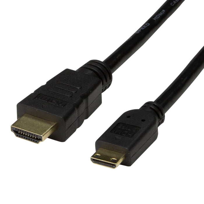 DYNAMIX 2m HDMI to HDMI Mini Cable High-Speed with Ethernet Max Res: 4K@60Hz (3840x2160)