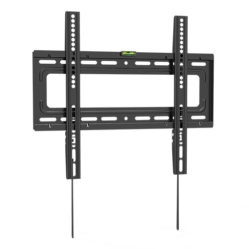 BRATECK 32"-55" Fixed TV Wall Mount Max load: 50Kgs. VESA Support: 200x200,300x300,400x200,400x400 Built-in Bubble level. Curved Display Compatible. Colour: Black.