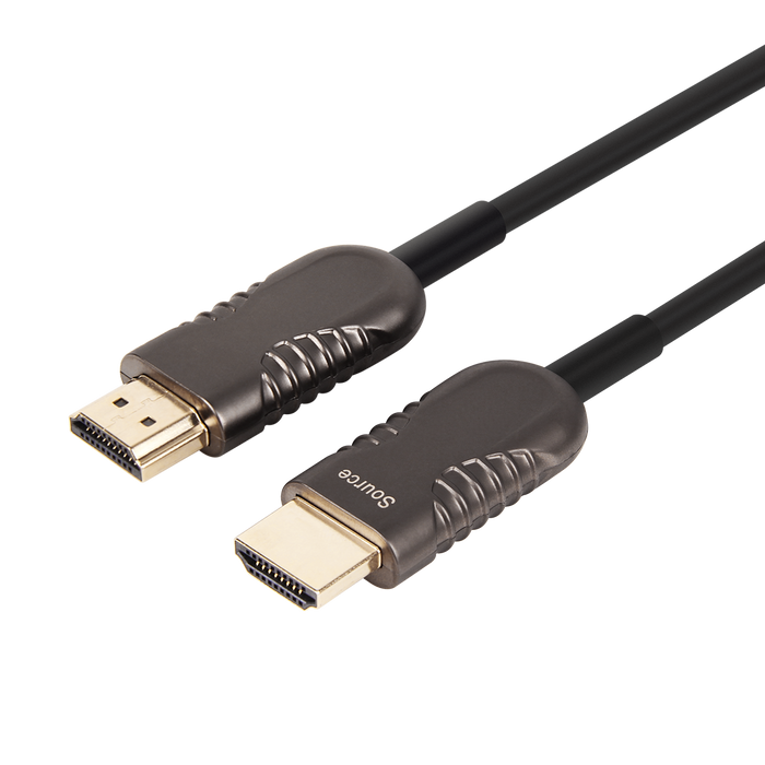 UNITEK 10m UltraPro HDMI 2.0 Fibre Active Optic Cable. OD 4.0mm. Zinc Alloy Connector. Max Res: 4K@60Hz (3840x2160) HDR. ARC Audio Return Channel, DV Dolby Vision Compliant. Vision Compliant