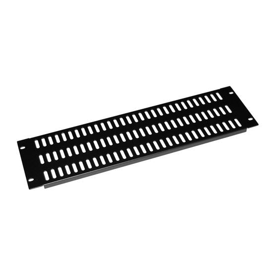 DYNAMIX AV Rack 3RU metal blanking panel with vented holes, with #10-32 and #10-32 screws