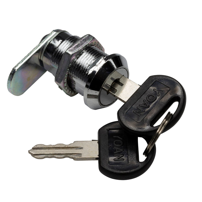 DYNAMIX Replacement Front Door Lock Designed for RSFDS, RWM, RDME Series Wall Mount Cabinets. 25mm. Single Lock. Includes 2 Keys.