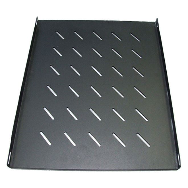 DYNAMIX Fixed Shelf for 900mm Deep Cabinet, Black Colour, Shelf measures 650mm deep, Inner S Mounting Rail 500mm~620mm (Max weight 60Kg) ** Designed for S-shaped vertical