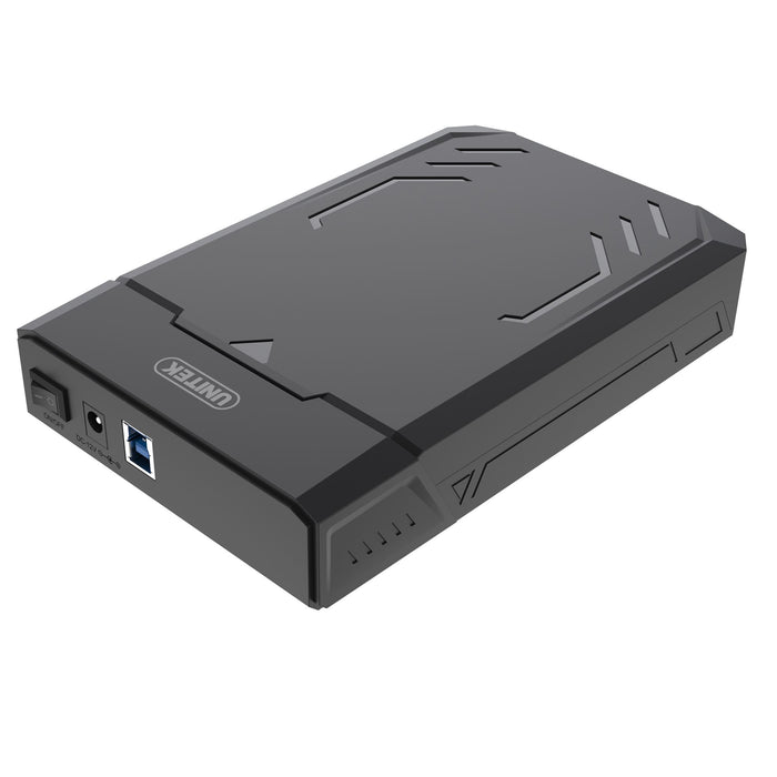 UNITEK USB 3.0 SATA HDD enclosure. Supports 3.5''/2.5'' SATA HDD. Supports SATA 6G/3G/1.5G. Supports UASP (USB Attached SCSI Protocol) accelerates data transfer speed. Includes Power Adapter.