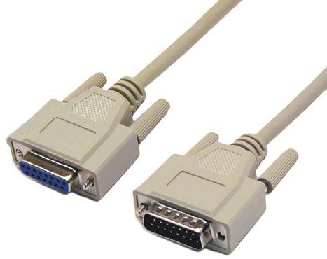 DYNAMIX 2m Joystick AUI Extension Cable. DB15 M/F