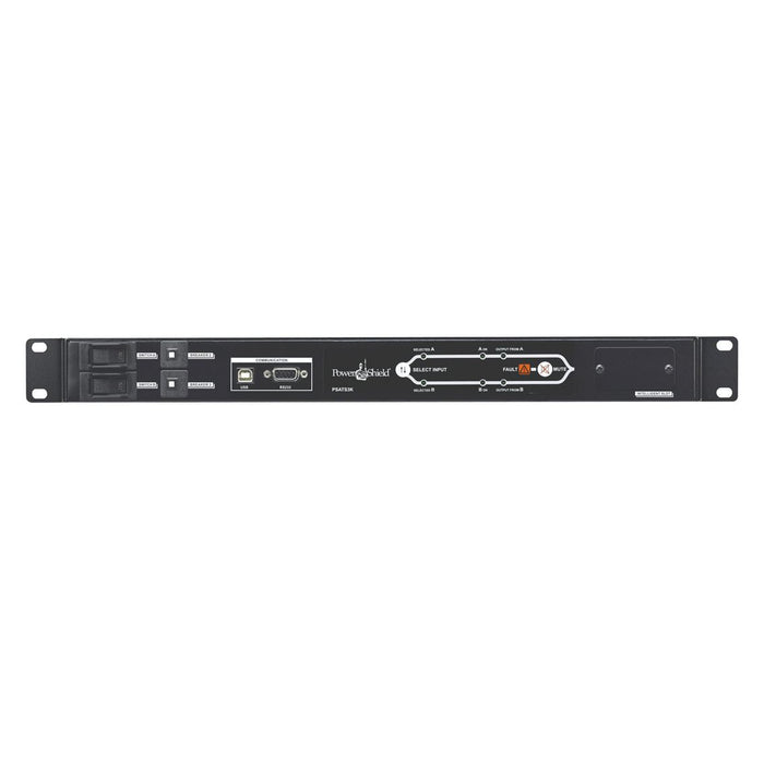 POWERSHIELD Automatic Transfer Switch. Dual 16A IEC Input, 8 x 10A IEC,1 x 16A Output,19” 1RU Rack Mountable, 9ms Typical Transfer Time. Includes USB, RS2332,  AS400 Ports, Optional SNMP (PSSNMP)