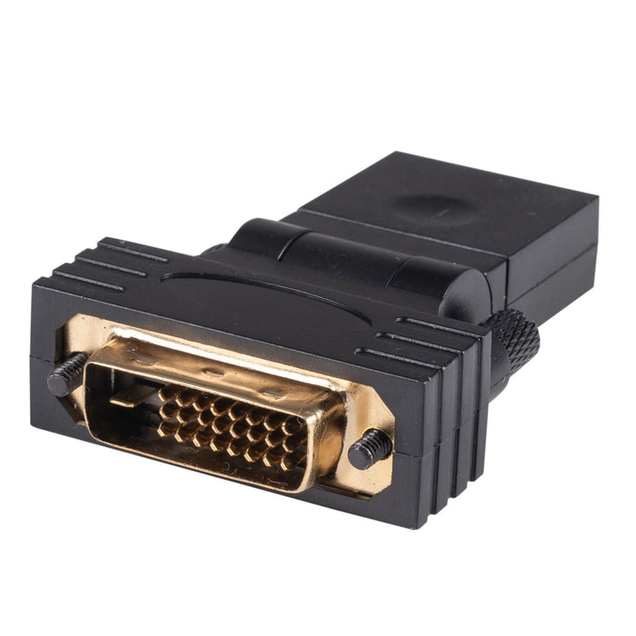 DYNAMIX HDMI Female to DVI-D (24+1) Male Swivel Adapter. Supports up to 2560x1440@60Hz