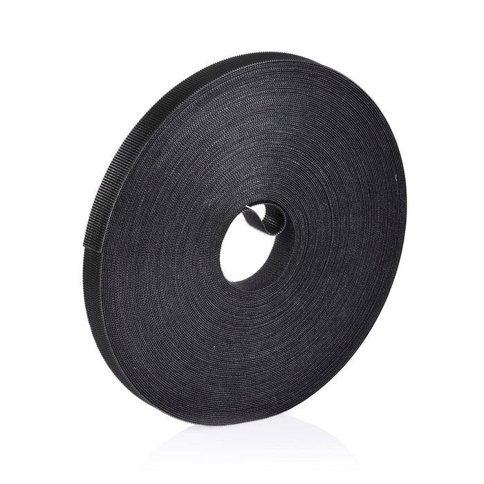 VELCRO QWIK 19mm Continuous 22.8m Cable Roll. Custom Cut to Length. Self-engaging reusable & infinitely adjustable. Easy cable management Black colour