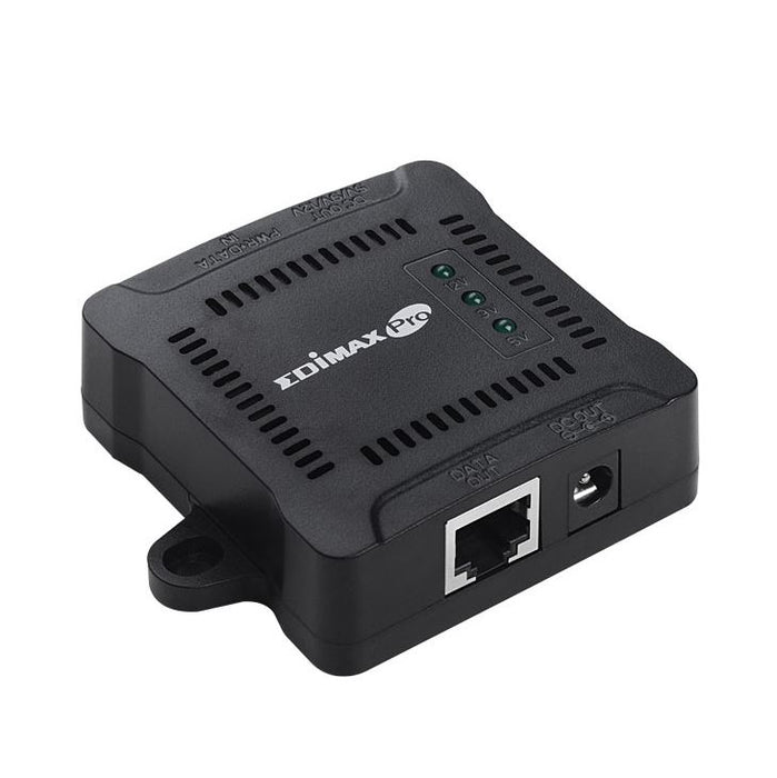 EDIMAX Gigabit PoE+ Splitter. Adjustable output power 5, 9,12VDC.