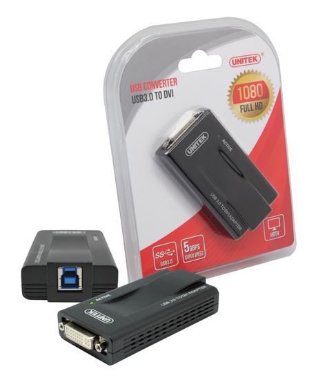 UNITEK USB-A 3.0 to DVI and VGA Converter. Supports Full HD 1080p Res, Up to 2048 x 1152. Supports Mirroring, Extension, Multi-screen & Screen Rotation. STOCK CLEARANCE SALE Up to 60% OFF