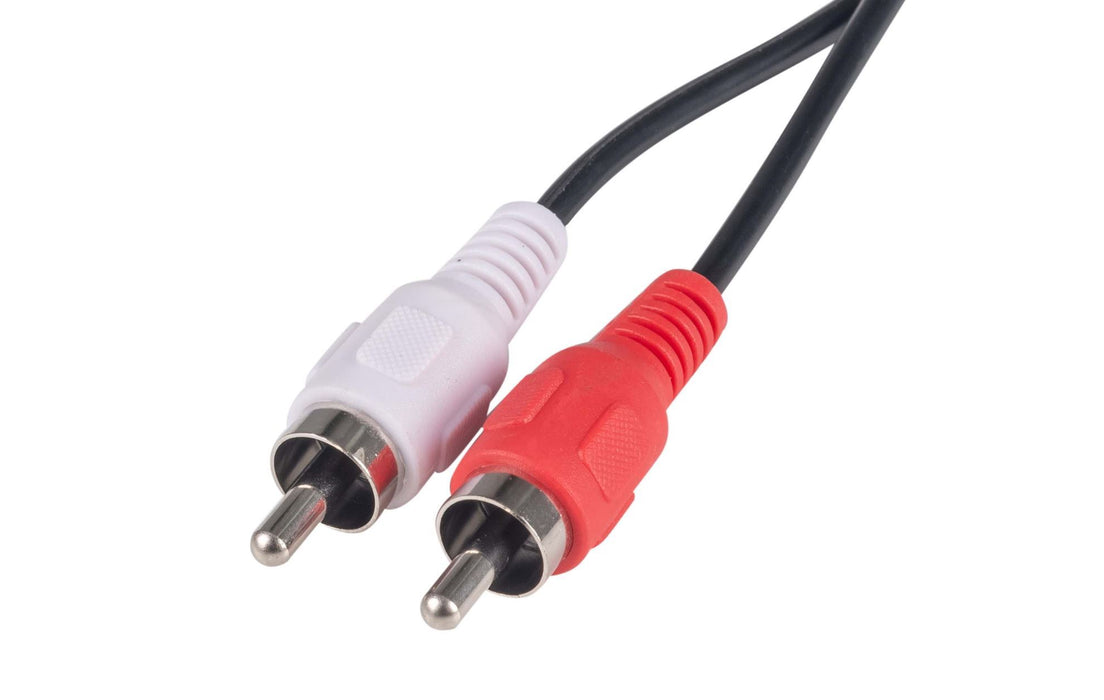 DYNAMIX 20m RCA Audio Cable 2 RCA to 2 RCA Plugs, Coloured Red & White   STOCK CLEARANCE SALE Up to 45% OFF