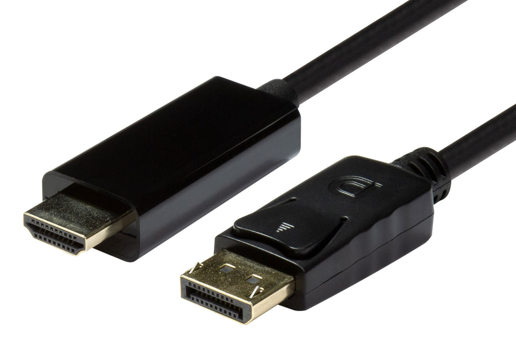 DYNAMIX 1m DisplayPort 1.2 to HDMI 1.4 Monitor cable. Max Max Res: 4K@30Hz (3840x2160)