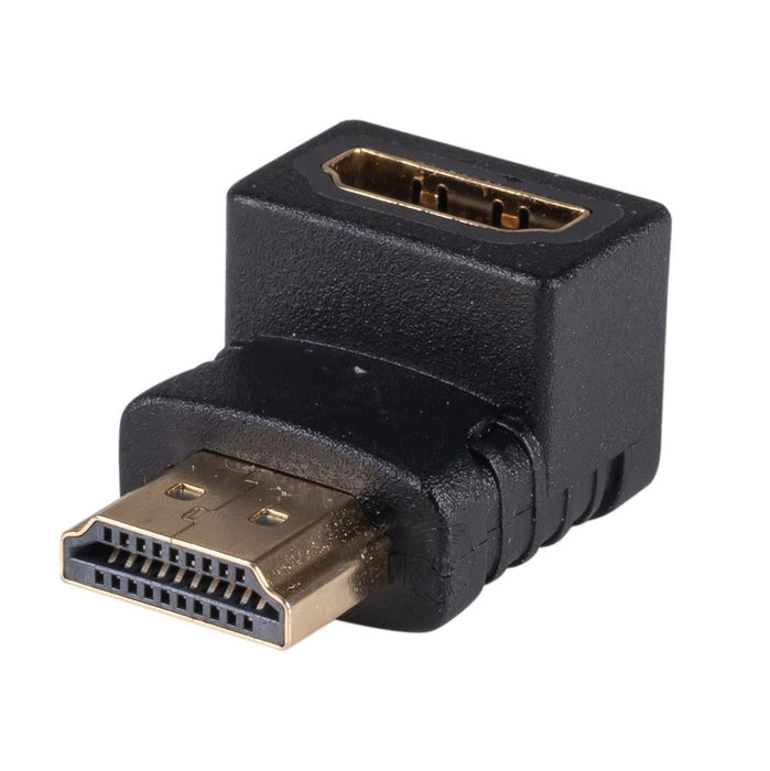 DYNAMIX HDMI Down Angled Adapter, High-Speed with Ethernet Gold Plated Connectors