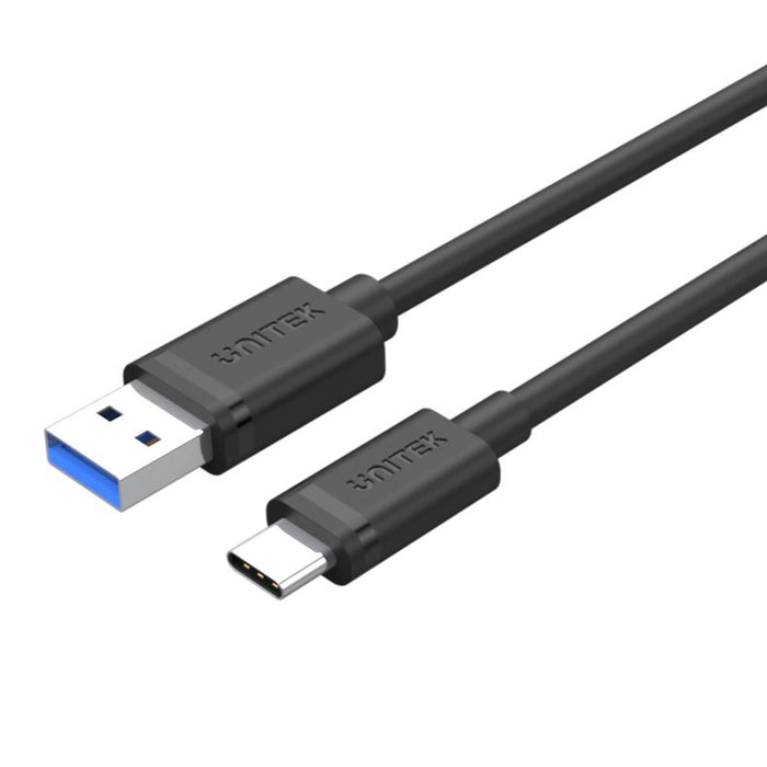 UNITEK 3.0m USB 3.0 USB-A Male To USB-C Cable. Reversible USB-C. Supports Data Transfer Speed up to 5Gbps. Sync and Charging. Black Colour.