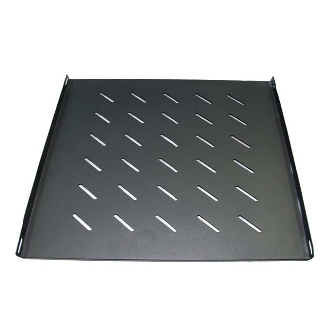 DYNAMIX Fixed Shelf for 600mm Deep Cabinet Black Colour, Shelf measures 350mm deep, Inner S Mounting Rail 200mm~320mm (Max weight 60Kg) ** Designed for S-shaped vertical