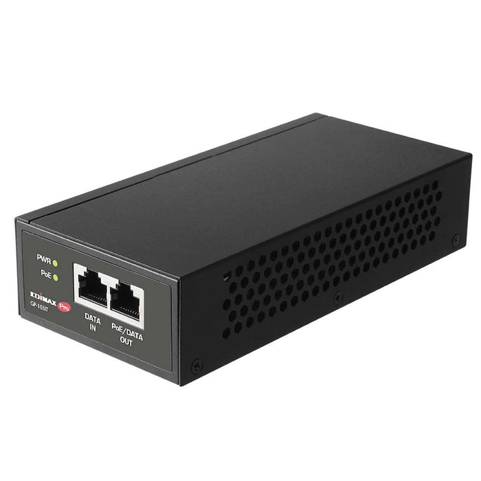 EDIMAX 90W Gigabit PoE++ Injector. Delivers Power & Data up to 100m. Easy Plug & Play. Built-in Short Circuit Protection. Wall-mount & Metal Housing.