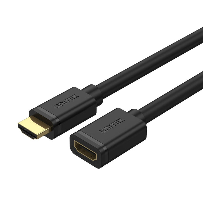 UNITEK 3M HDMI 2.0 Extension Male to HDMI Female Cable. Supports 4K@60Hz, HDR1, HDCP2.2, 3D, & 7.1 Surround Sound. Gold-Plated Connectors. High-Speed 18Gbps.