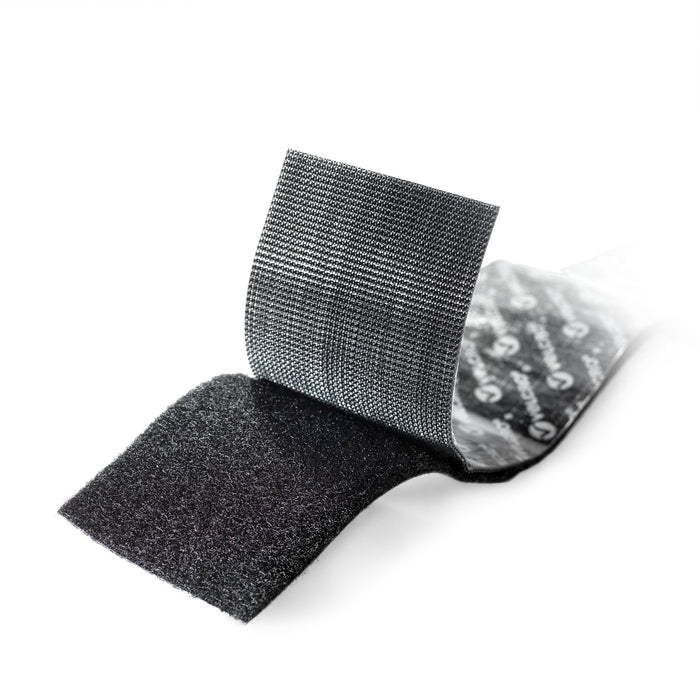 VELCRO High Strength Adhesive 25mm x 22.8m Hook & Loop Roll. Designed for Heavy Duty Applications. Excels on a Wide Range of Substrates. Temp Range from -35C to +65C. Full Bond in 24 Hours. Black Colour