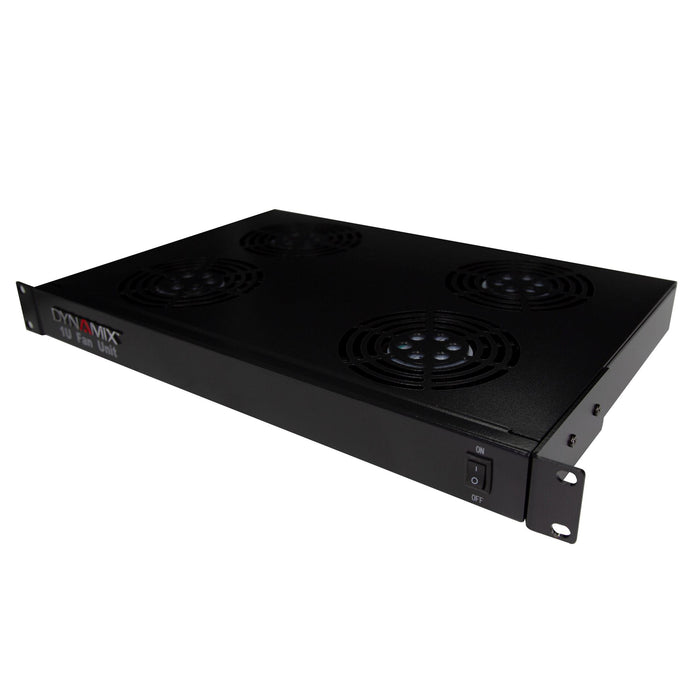 DYNAMIX 1U Fan Unit with 4x fans. 19'' Installation. 290mm Deep Fans = 4x 20w (80w Total)