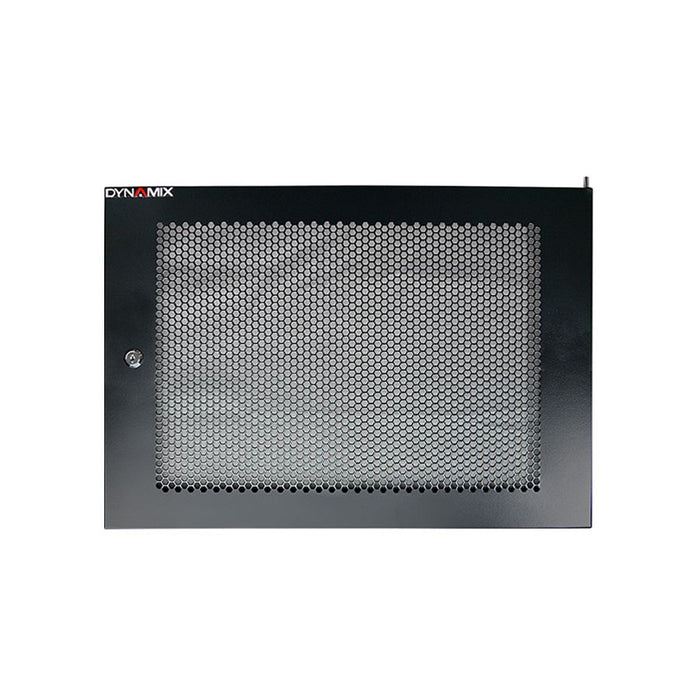 DYNAMIX Mesh Front Door 600mm 6U with Small Round Lock. Compatible with RSFDS, RWM, RDME & RSFDL Series Cabinets