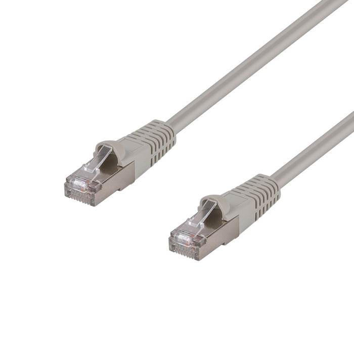 DYNAMIX 10m Cat6A S/FTP Beige Slimline Shielded 10G Patch Lead. 26AWG (Cat6 Augmented) 500MHz with Gold Plate Connectors.