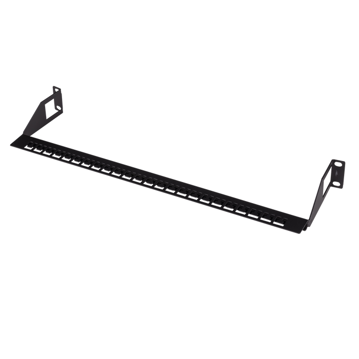 DYNAMIX 19'' Rear Cable Management Support Bar. Accompanies any 19'' Rack Patch Panel to Elevate & Organise Cabling.