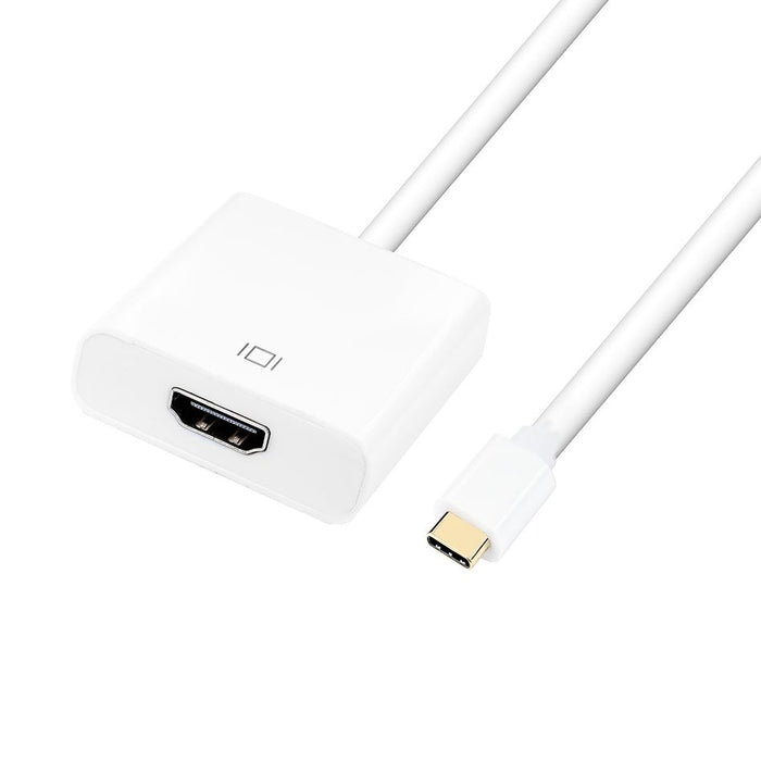 DYNAMIX USB-C to HDMI Adapter. Supports 4K@30Hz UHD (3840x2160) 1x USB-C input, 1x HDMI output, Gold-plated USB-C connector, Ultra durable, Plug & Play.