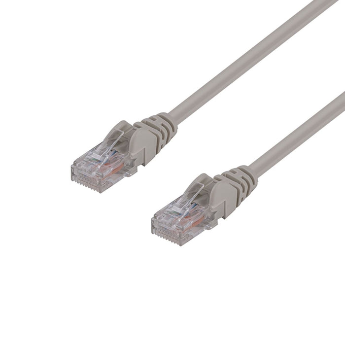 DYNAMIX 40m Cat6 Beige  UTP Patch Lead (T568A Specification) 250MHz 24AWG Slimline Snagless Moulding with Unshielded Gold Plate Connector.