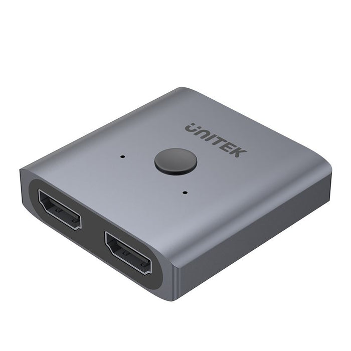 UNITEK HDMI Bi-directional Switch. Supports up to 4K@60Hz UHD. Supports 2-in-1-Out & 1-in-2-Out. Aluminium Housing with LED Indicator. Plug & Play.