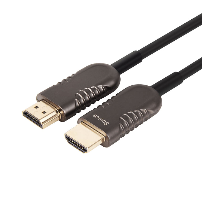 UNITEK 100m UltraPro HDMI 2.0 Fibre Active Optic Cable. OD 4.0mm. Zinc Alloy Connector. Supports CEC. Max Res: 4K@60Hz (3840x2160) HDR. DV Dolby Vision Compliant