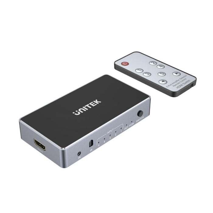 UNITEK 5-In-1-Out 4K HDMI 1.4b Switch. Supports up to 4K@30Hz (UHD) Resolution (3840 x 2160) & Compatible for 480p, 720p, 1080i, 1080p.  Remote Inlcuded.