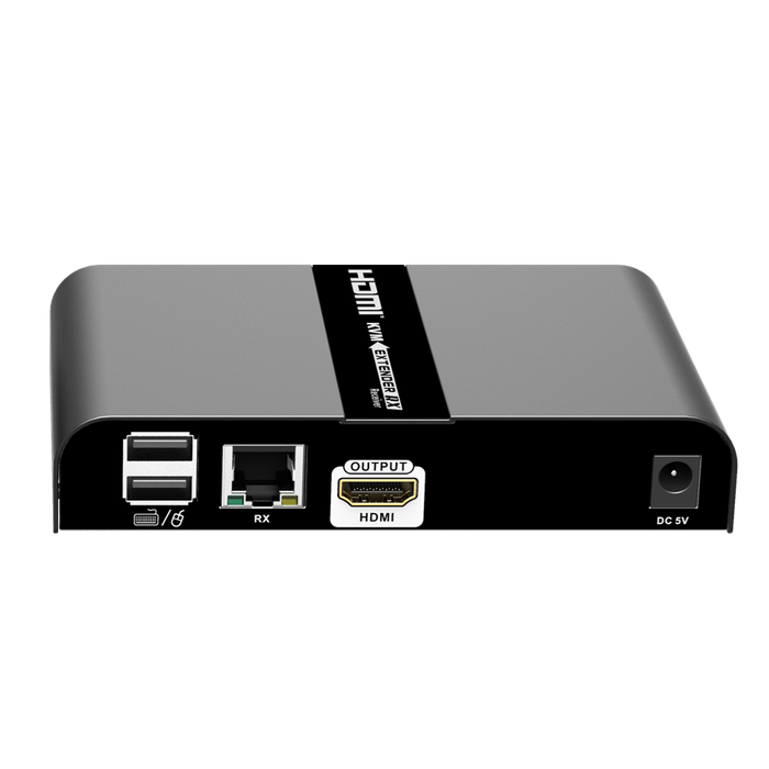 LENKENG 4K HDMI Extender with KVM Support Over Single CAT6/6A/7 Cable Mouse & Keyboard Extension via USB Extends up to 100m. Supports Max Res 4K@60Hz UHD. 1 to Many Connect. RX Unit ONLY.