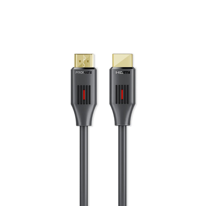 PROMATE 1.5m Ultra-High Definition (UHD) 2.0 HDMI Cable. Supports 4K@60Hz (4096x2160). High-Speed Ethernet, Long Bend Lifespan, Supports 48-Bit Colour. Gold Plated Connectors. Black.