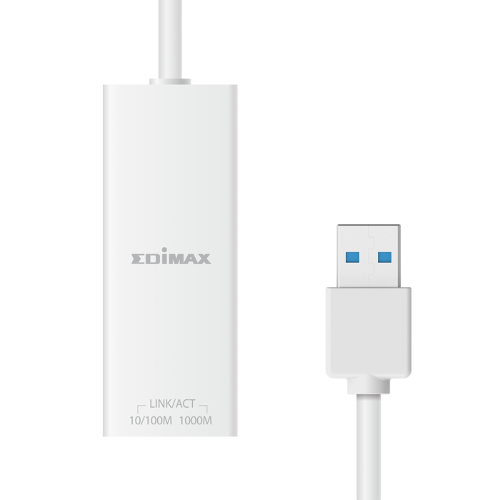 EDIMAX USB 3.2 to Gigabit Ethernet Adapter. Supports 802.1Q VLAN &802.1P Plug & Play. Backward Compatible. No External Power Adapter Required. *Nintendo Switch Compatible.