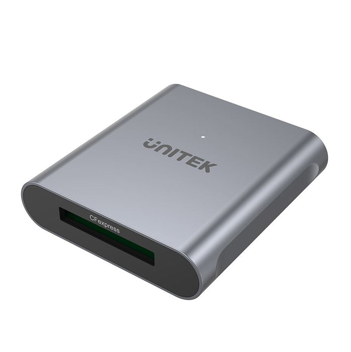 UNITEK USB-C CFexpress 2.0 Card Reader. Up to 10Gbps Data Transfer, LED Indicator, Bus-Powered, Aluminium Housing, Plug & Play. Includes USB-C to C & USB-C to A Data Cable.  Space Grey Colour