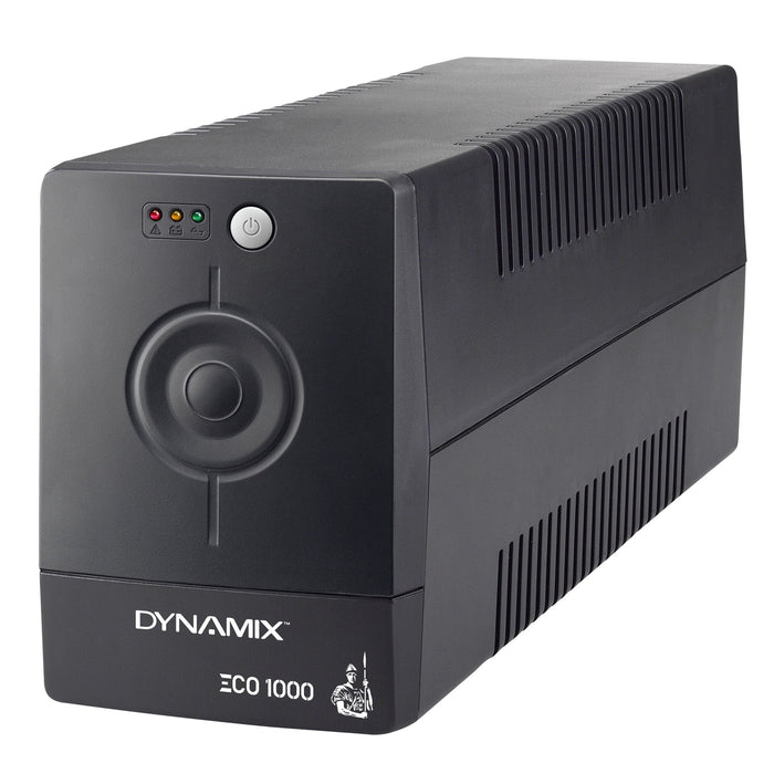 DYNAMIX ECO Range 1000VA (600W) Line Interactive UPS. 3x NZ Power Sockets with Battery Backup & Surge Protection. AC Input. Fuse/Circuit Breaker. Smart