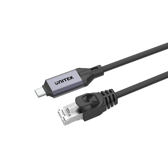 UNITEK 1m USB-C to RJ45 High-Speed 1Gbps Ethernet Cable. Connect your PC Direct to Router, Modem, or Network Switch. Plug & Play, Supports Thunderbolt 3/4. Supports 1000/100/10 Mbps.