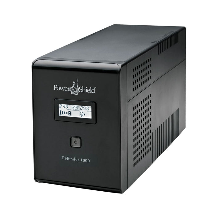 POWERSHIELD Defender 1600VA (960W) Line Interactive UPS, 3x NZ Power Sockets with Surge+Battery Backup, 3x NZ Power Sockets with Surge 936J LCD Status Display.