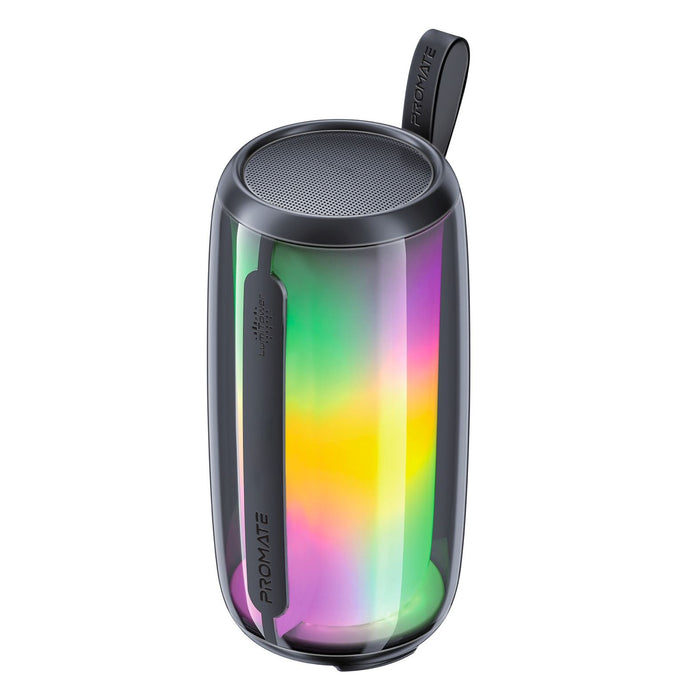 PROMATE 8W Wireless HD Bluetooth Portable Speaker with LED Lighting. Built-in 2200mAh Battery, Up to 6 Hours Playback. Connect 2x for Stereo Sound, IPX4 Water-Resist 360 Degree Light Show.