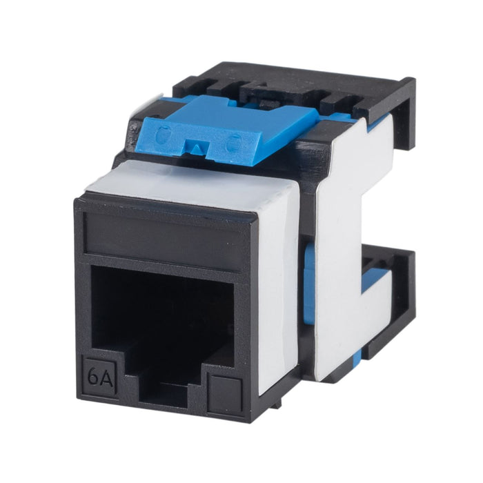 DYNAMIX Cat6A 180 Unshielded Keystone Jack, Dual  IDC. Colour Black   MARCH PROMO Includes FREE Term Tool