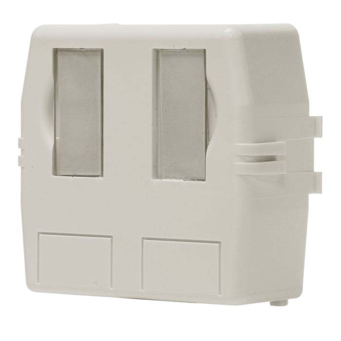 DYNAMIX 2 Port Unloaded Keystone Surface Mount Enclosure.