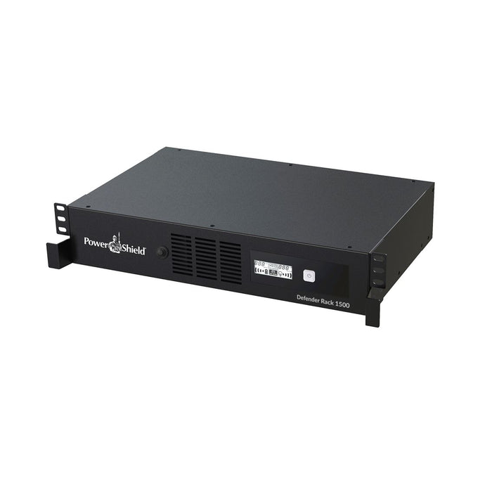 POWERSHIELD Defender 2RU Rackmount 1500VA (900W) Shallow Depth UPS Line Interactive with AVR, 5x NZ Power Sockets with Surge + Battery Backup, 2x 10Amp IEC Sockets.