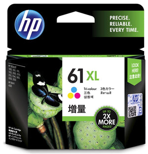 HP 61XL Tri-Colour High Yield Ink Cartridge