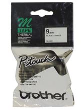 Brother MK-221 9mm x 8m Black on White M Label Tape