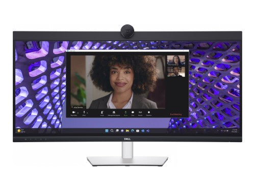 Dell P3424WEB 34" Ultrawide QHD Curved Conference Monitor With Built-in Camera