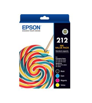 Epson 212 Value Pack BK/C/M/Y Ink Cartridges