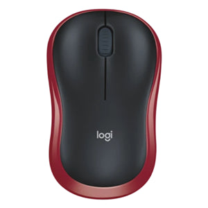 Logitech M185 USB Wireless Compact Mouse - Red