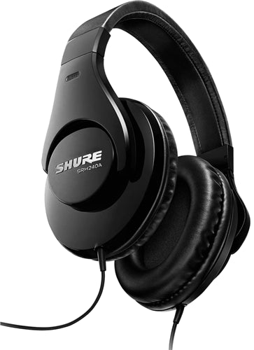 Shure SRH240A Closed Back Over Ear Headphones Black